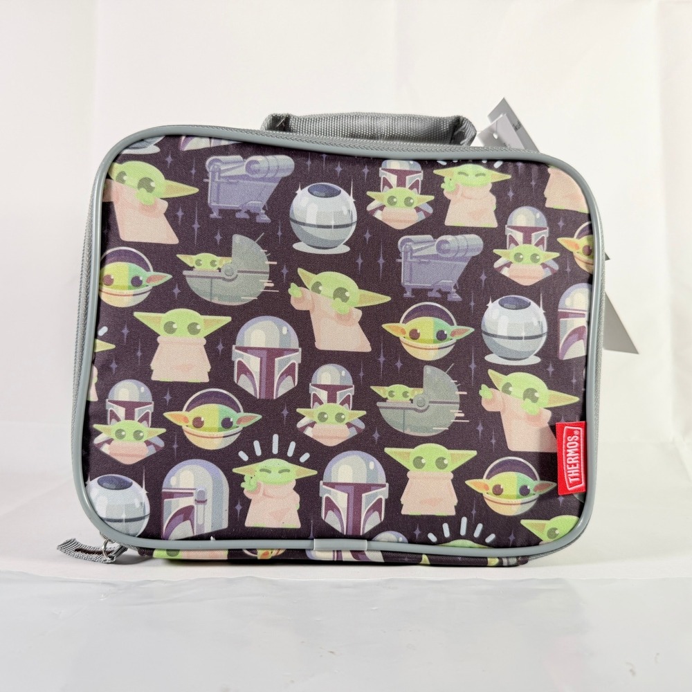 Thermos Kids Star Wars The Mandalorian Insulated Soft Lunch Box Kit New